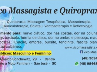 Dor na coluna - Massagem - Centro - São José SC