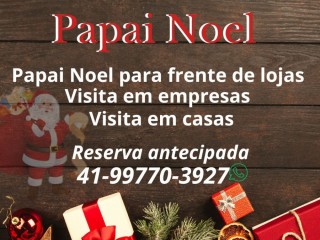 Papai Noel em lojas e visitas em casas